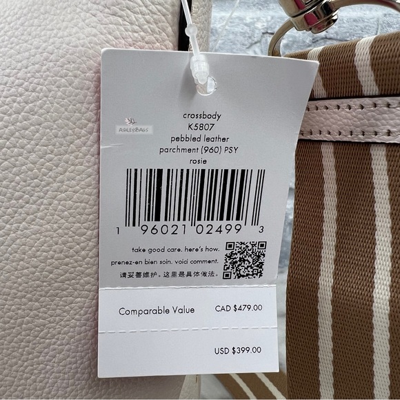 Kate Spade Large Rosie Pebbled Leather Crossbody Shoulder Bag & Coin Purse - Picture 10 of 10